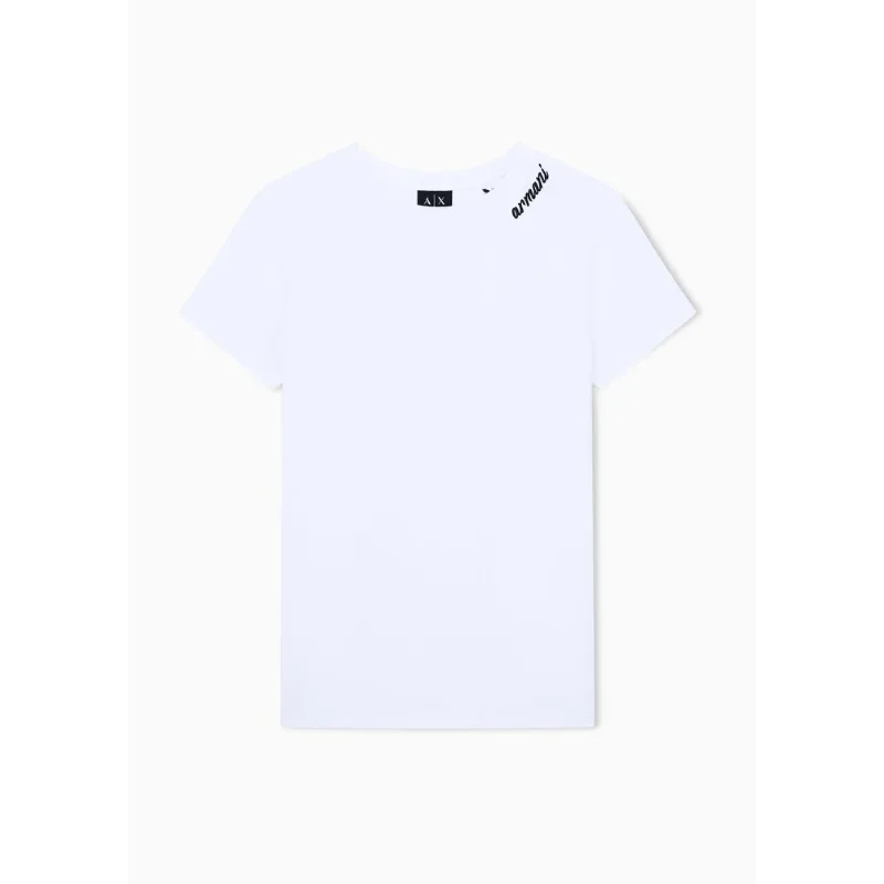 Camiseta Regular Fit em Algodão Jersey Branco - S