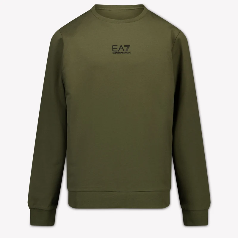 EA7 Kinder Jongens Trui In Army 8 Jaar
