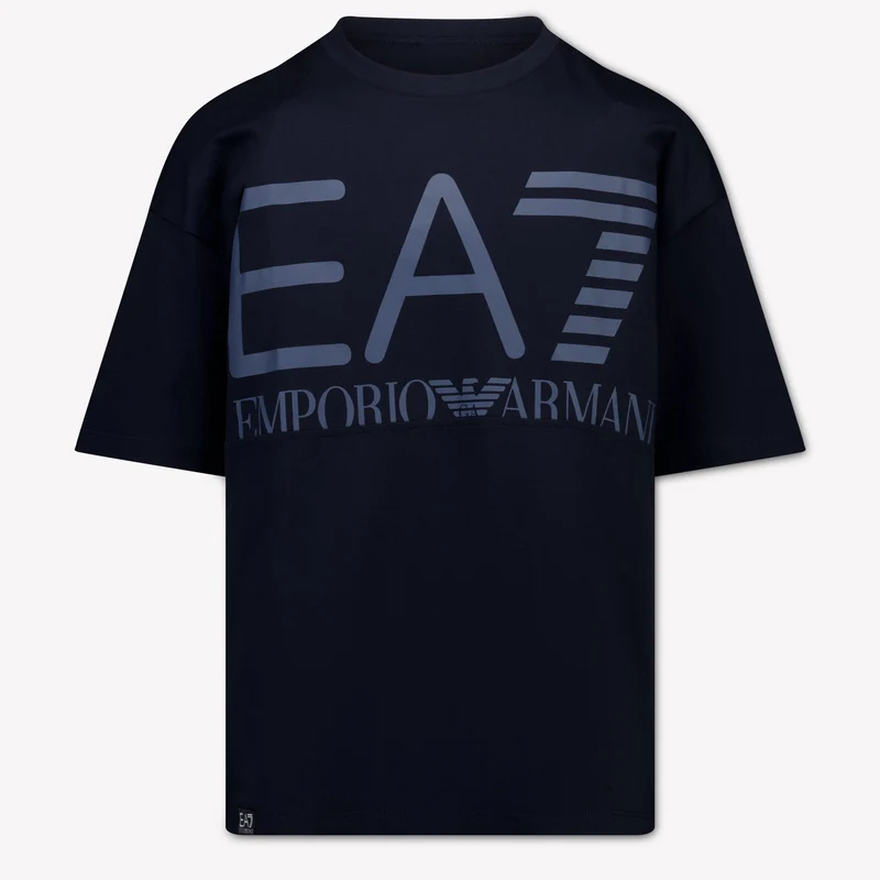 EA7 Kinder Jongens T-Shirt In Navy 14 Jaar