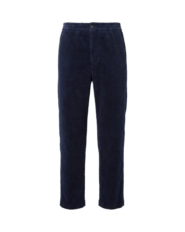 Emporio Armani Dark Navy Corduroy Wide-Leg Pants IT 46