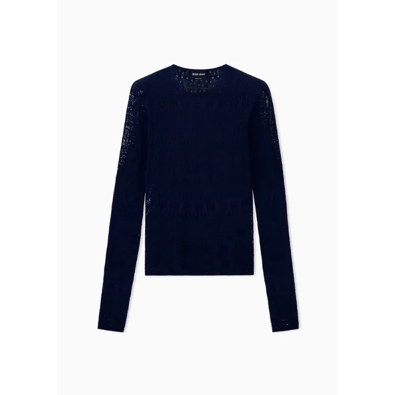 Suéter Gola Redonda Stretch Outer Space - 40 IT - 38 BR