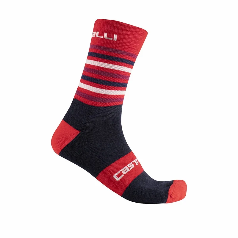Castelli Gregge 15 Socks Red/Saville Blue XXL