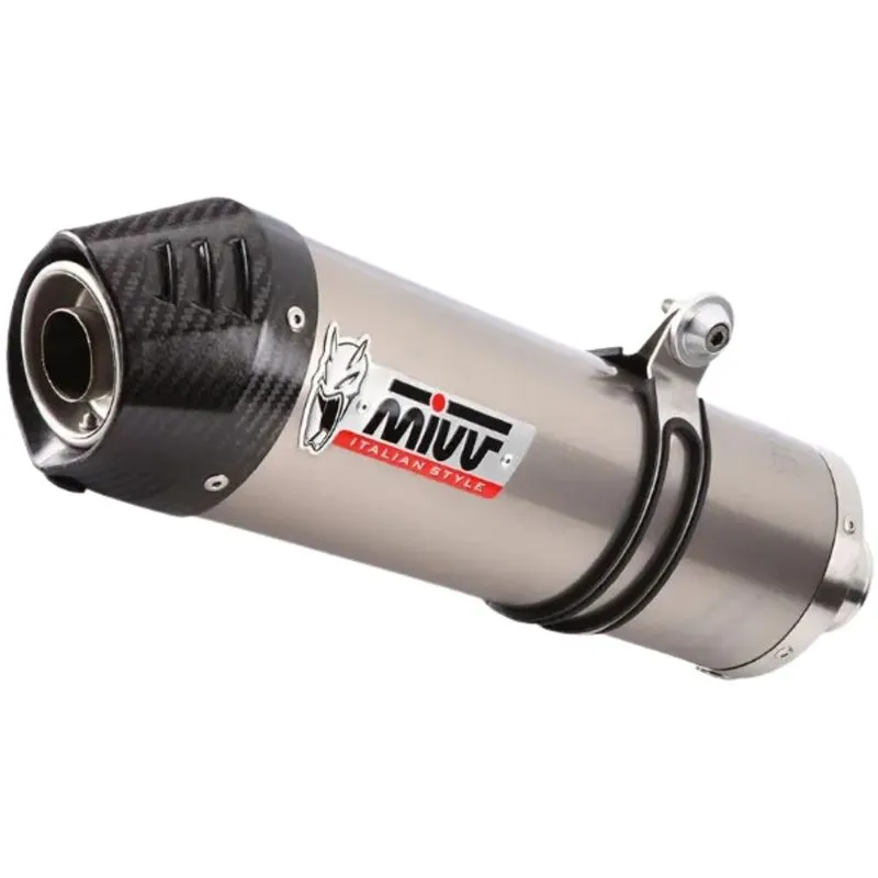 Escapamento Mivv Oval Bmw F800gs/gsa/f650gs (com Link Pipe) - Titânio/fibra De Carbono