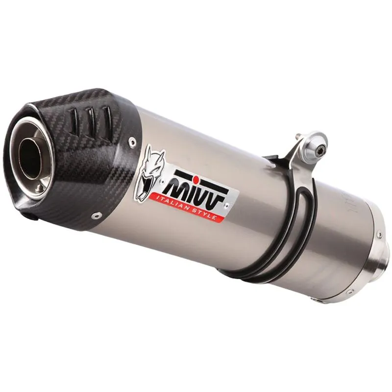 Escapamento Mivv Oval Bmw R1200gs (com Link Pipe) - Titânio/fibra De Carbono