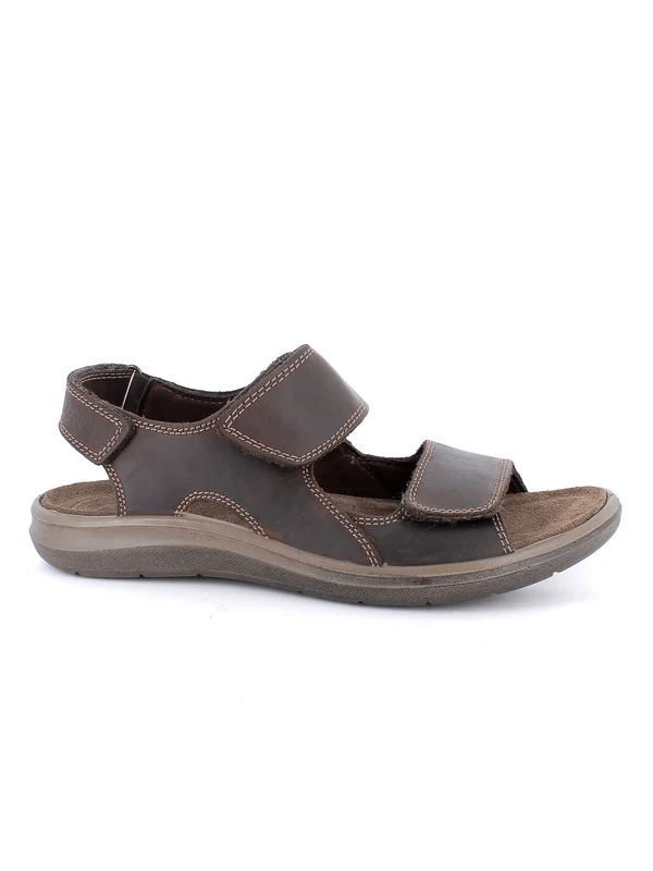 ENVAL SOFT Sandalo Con Strappo Uomo - 12422 Caffe' 40