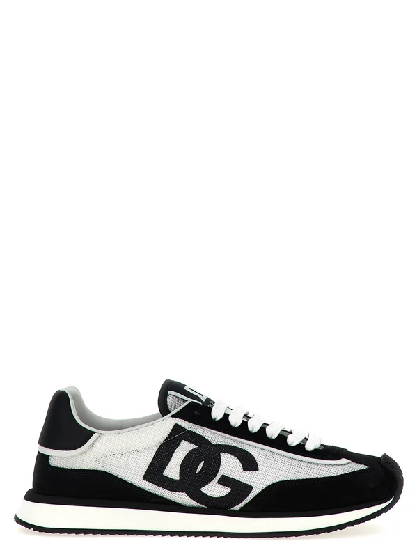Dolce & Gabbana Bicolor Calfskin Athletic Sneakers EU44/US11