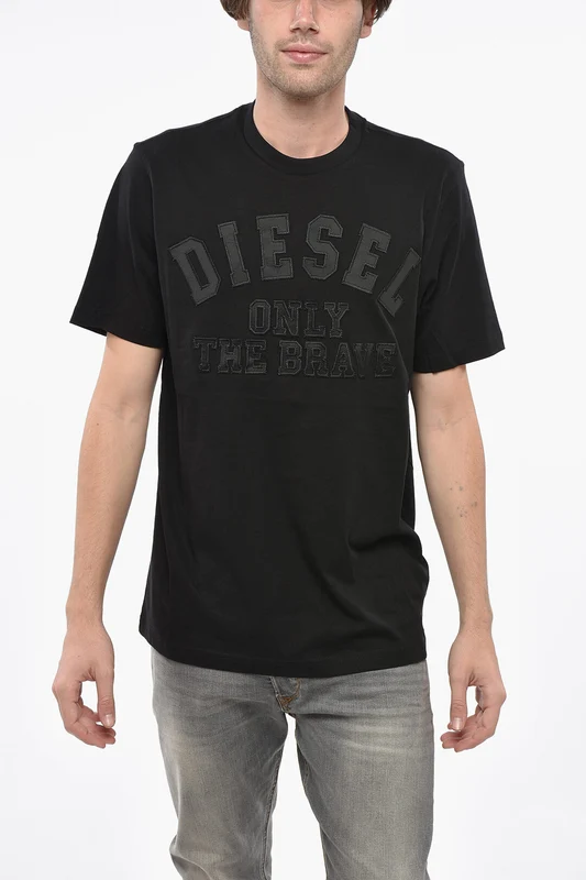 1500~Crew Neck ONLY THE BRAVE T-Shirt with Embroidered Logo Xl