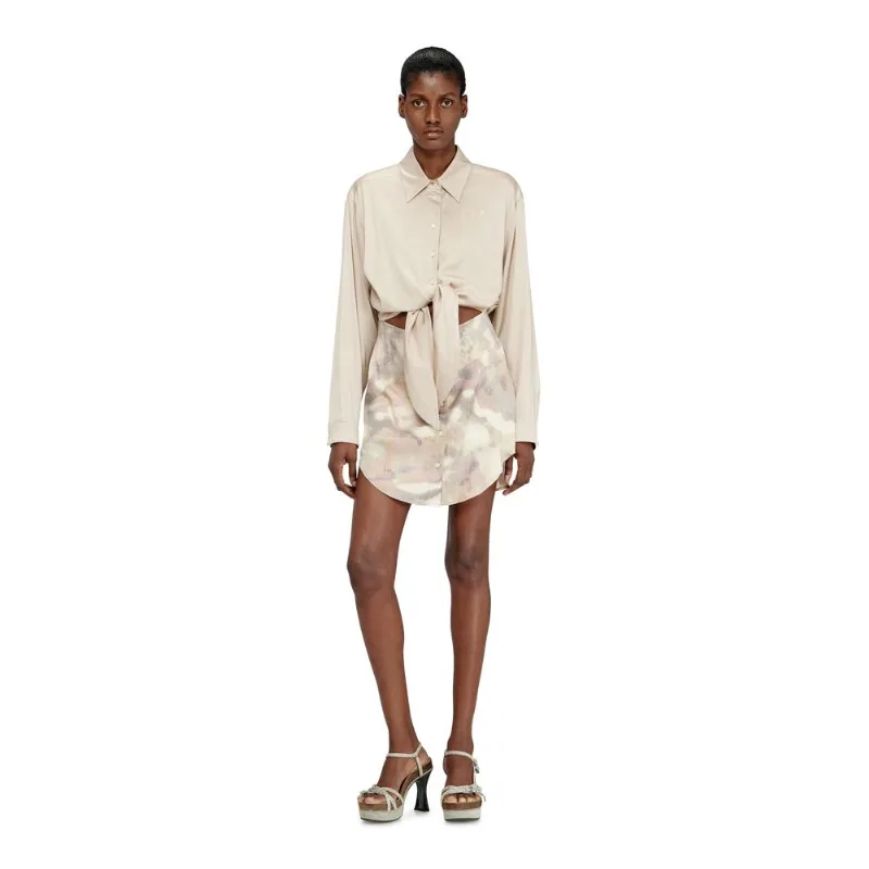 Vestido Diesel D-Elta Bege- M