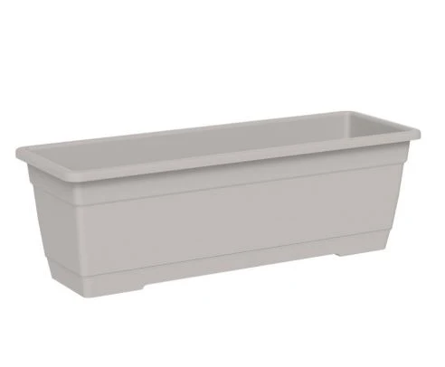 Vaso rettangolare ''Cassetta Birka'' per fiori e piante da giardino 60 cm / Corda
