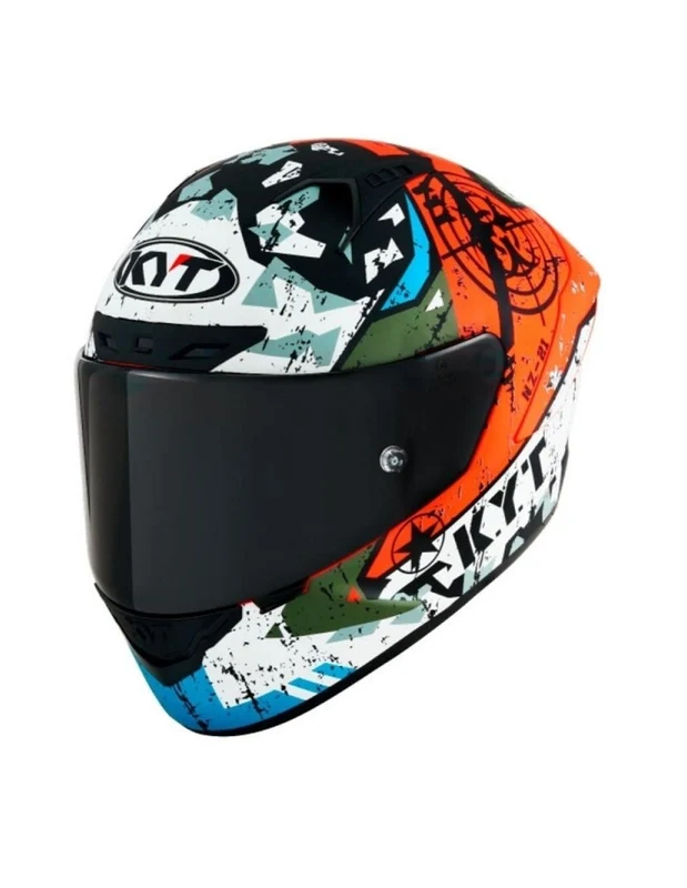 KYT- CASCOS NZ-RACE BLAZING L / AMARILLO MATE