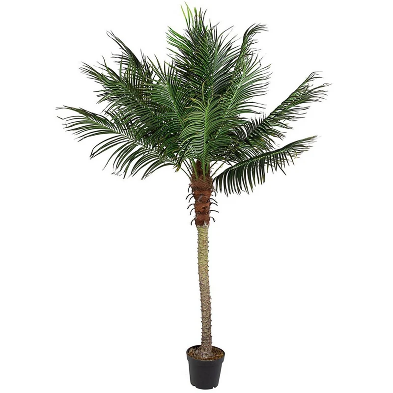 Pianta Artificiale decorativa da interno ed esterno "Palma" con vaso 210 cm