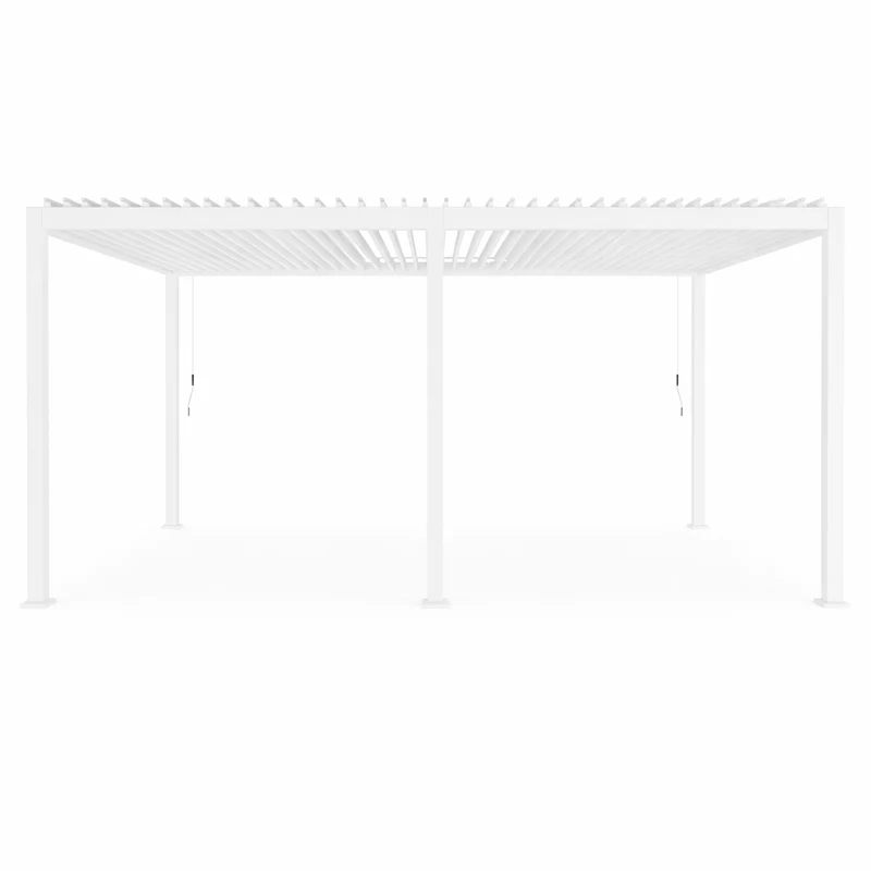 Pergola Professionale "Ocean" struttura in alluminio Bianco verniciato a polvere 3.6 x 7.2 m