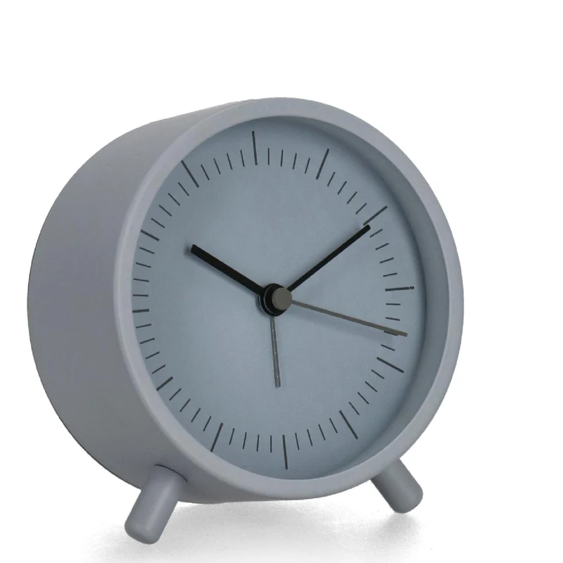 Orologio da tavolo "Kaled" in metallo Ø 10,8x5,5x12 h cm a batteria Azzurro