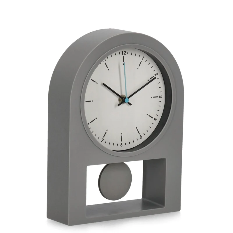 Orologio da tavolo "Patrik" in metallo h 20 X 27 cm Grigio