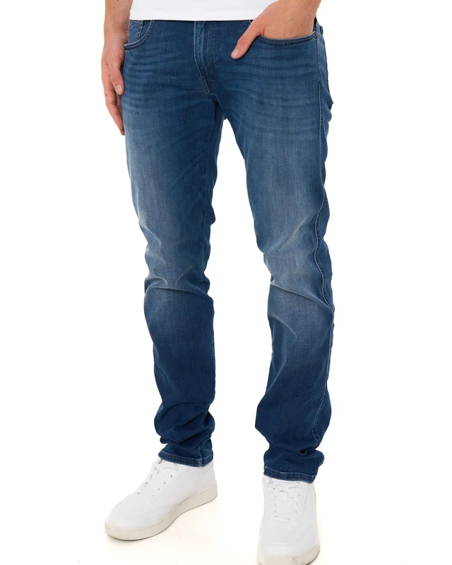 Replay Anbass Hyperflex Slim Fit Jeans Dark Blue W33 L30