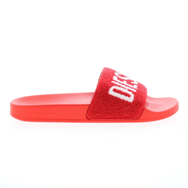 Diesel Sa-Mayemi CC W Y02980-P4655-H8985 Womens Red Slides Sandals Shoes 8.5