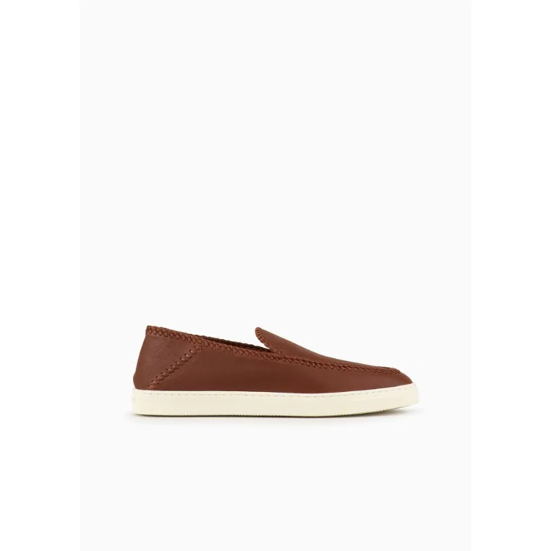 Slip-On em Couro Marrom - 11 UK - 42 BR