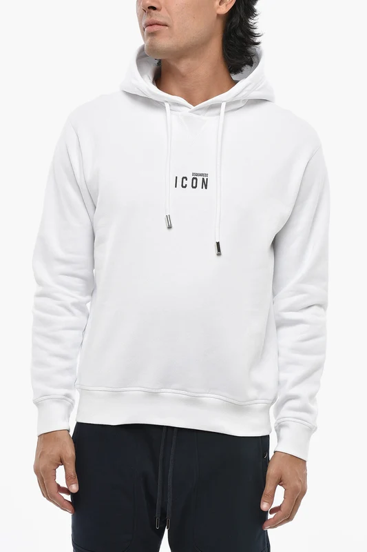 0550~ICON Cotton Fleece Hoodie with Patch Pocket M