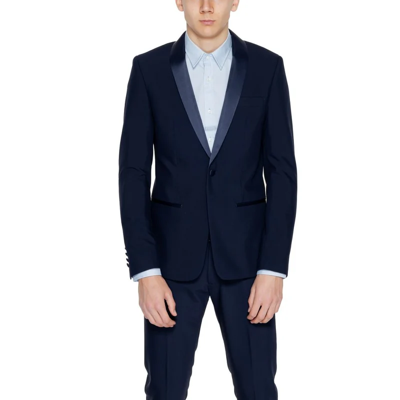 Antony Morato Blue Polyester Blazer XXL (54 EU)