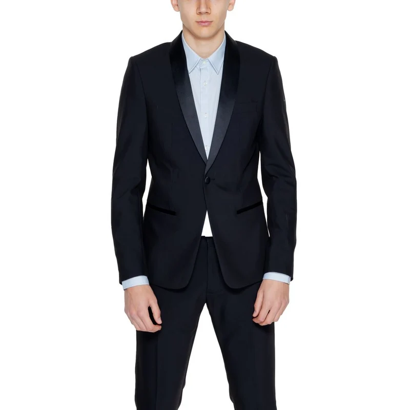 Antony Morato Black Polyester Blazer XXXL (56 EU)