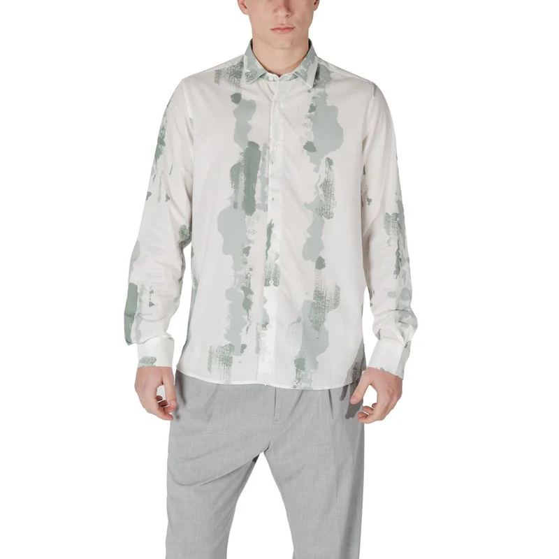 Antony Morato Bicolor Viscose Pattern Shirt XS (44 EU)