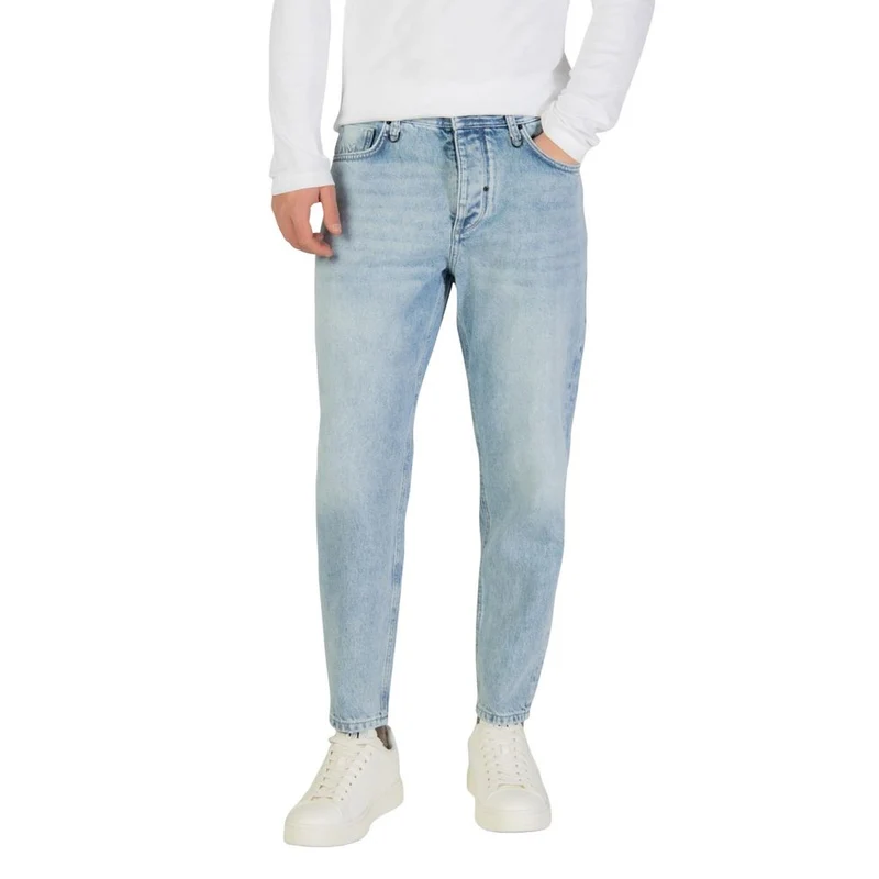 Antony Morato Light Blue Cotton Relaxed Fit Jeans W38