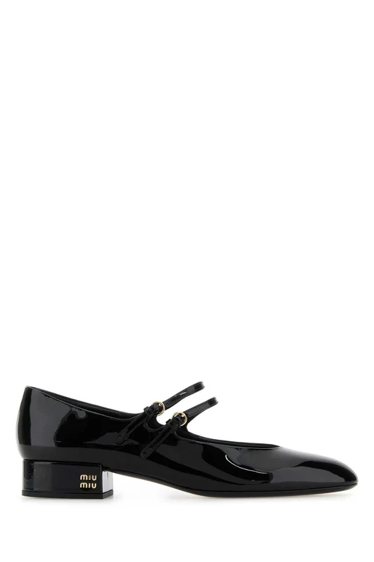 Miu Miu Black Leather Pumps 40