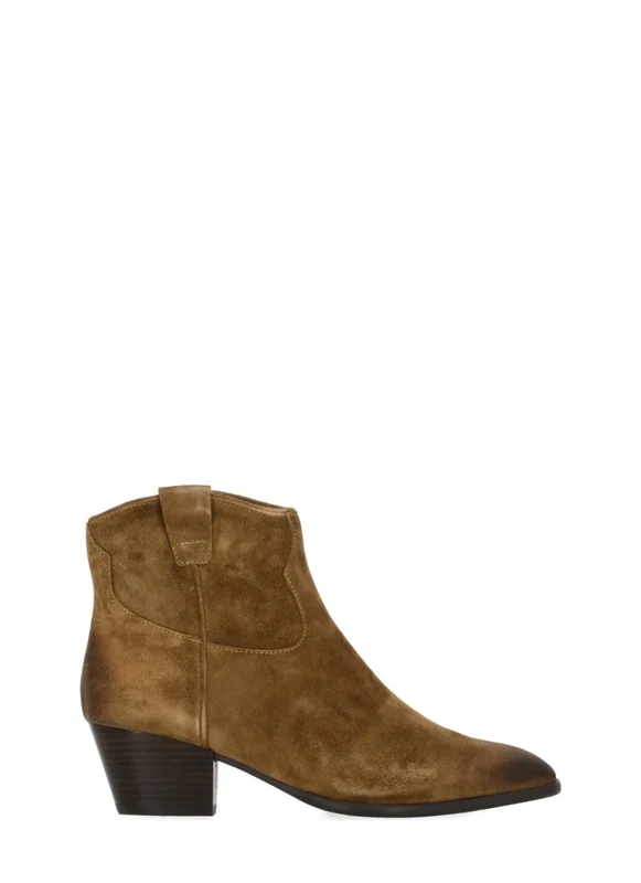 Ash Brown Fame Arrow-Toe Suede Boots IT 40
