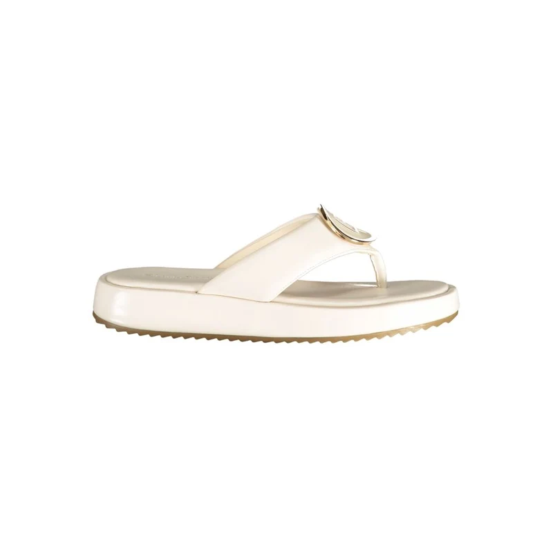 Laura Biagiotti White Polyurethane Women's Sandal EU41/US11