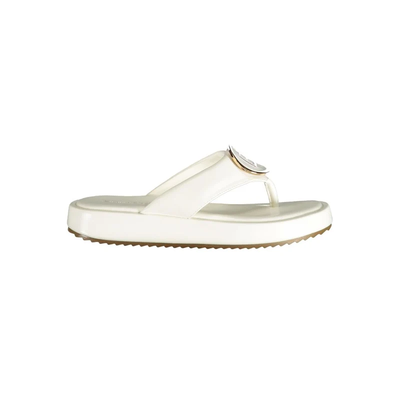 Laura Biagiotti White Polyurethane Women Sandal EU41/US11