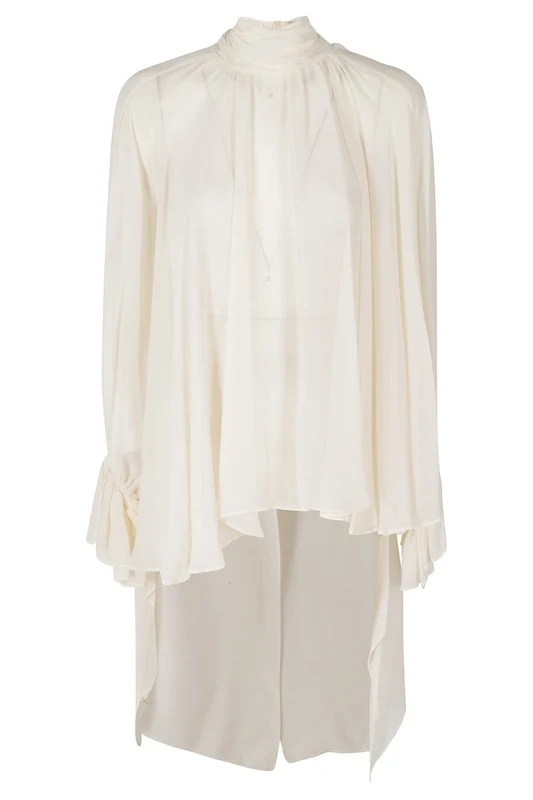 Semi Couture Butter Renie Georgette Neck Tie Blouse IT 38