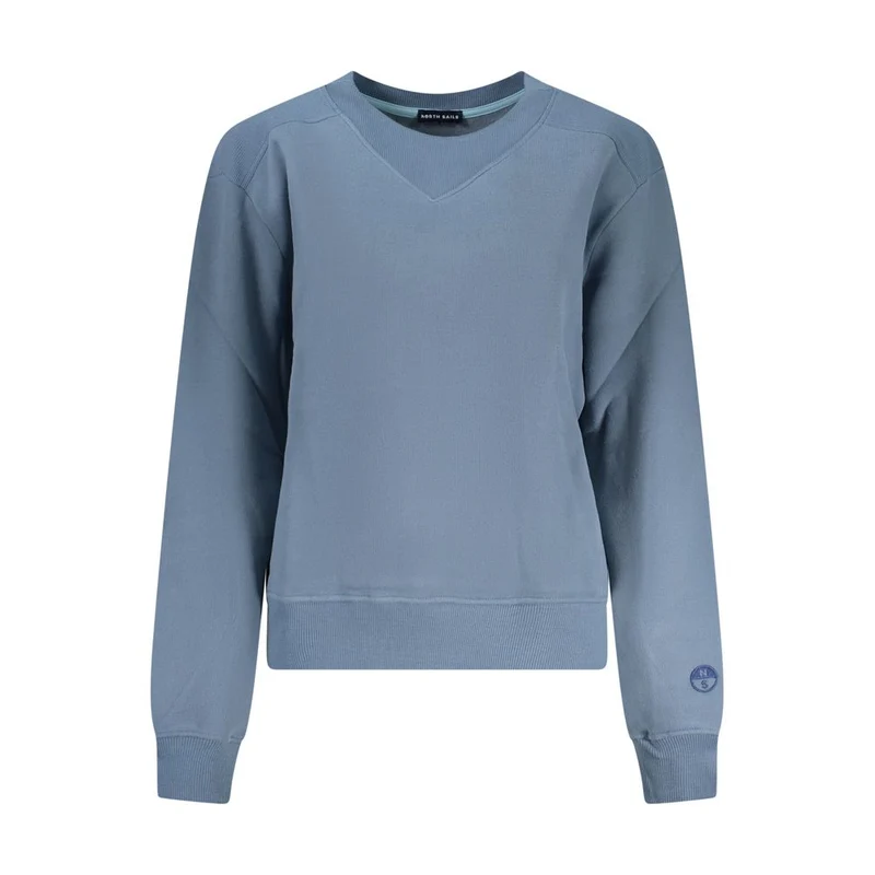 North Sails Blue Cotton Women Sweater S