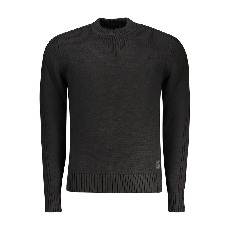 North Sails Black Cotton Men Sweater L