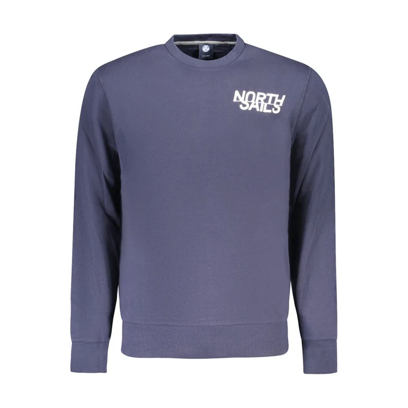 North Sails Blue Cotton Men's Sweatshirt L