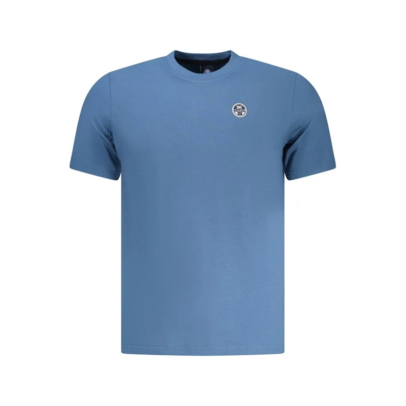 North Sails Blue Cotton Men's T-Shirt 3XL