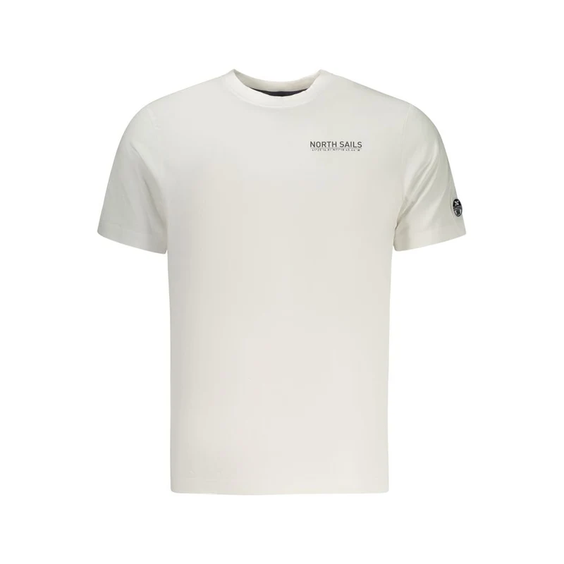 North Sails White Cotton Men T-Shirt 3XL