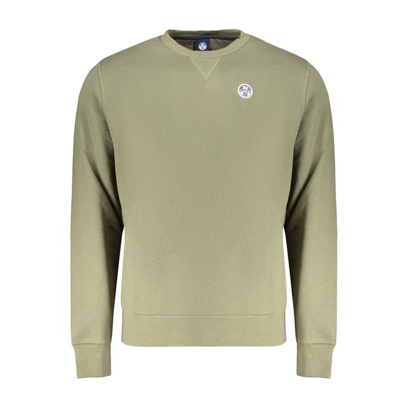 North Sails Green Cotton Menswear Sweatshirt S