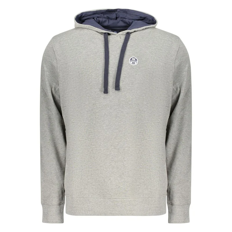 North Sails Gray Cotton Men's Hoodie S