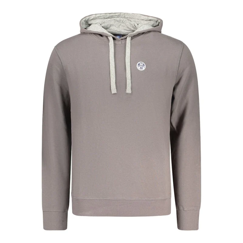 North Sails Gray Cotton Men's Hoodie 3XL