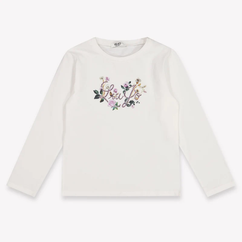 Liu Jo Kinder Meisjes T-Shirt In Off White 2 Jaar