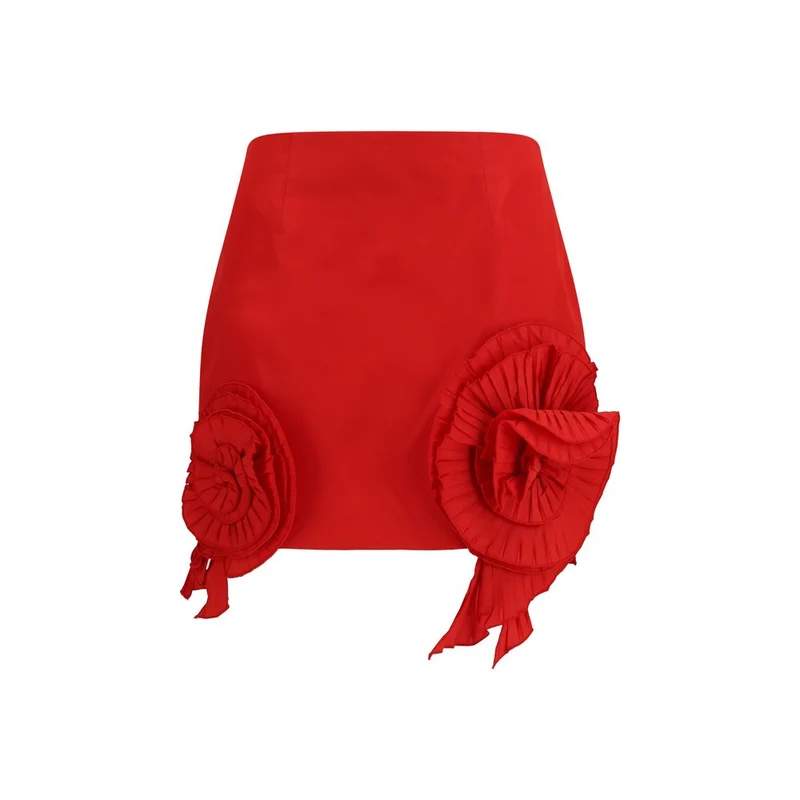 Blumarine Red Polyester Mini Skirt IT42 | L
