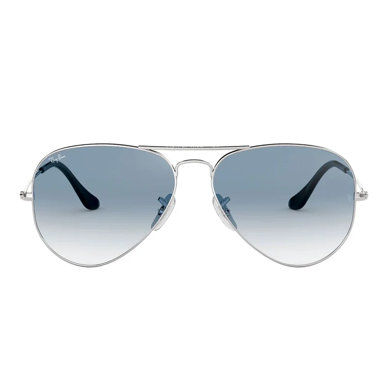 Ray Ban Sunglasses Rb3025 003/3 F Aviator Gradient Silver/Blue Unisex