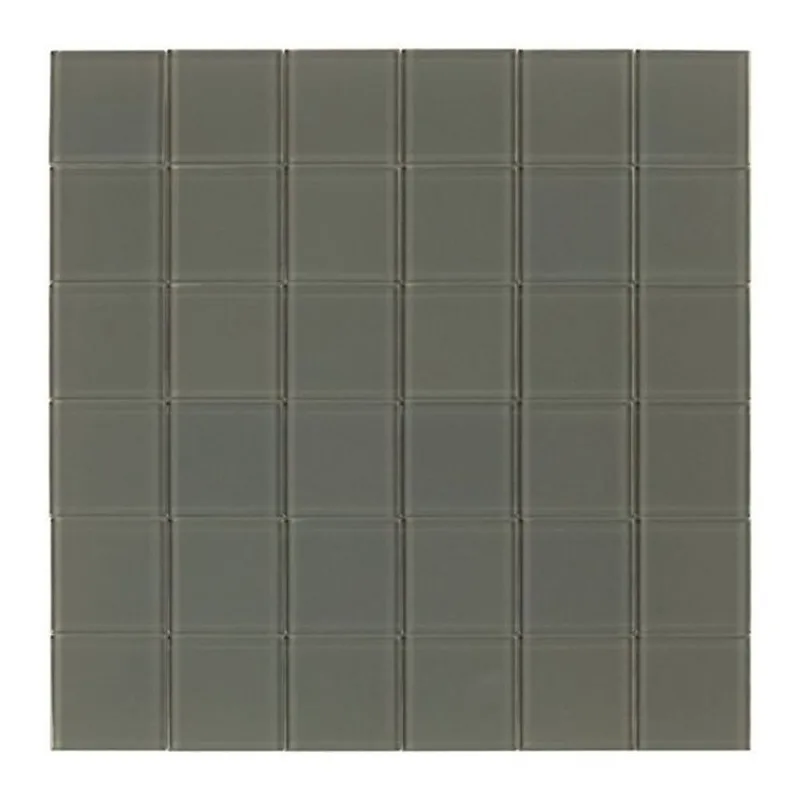 SpeedTiles 2x Faster Olive Green 4 x 4-in Glossy Glass Peel and Stick Tile Sample
