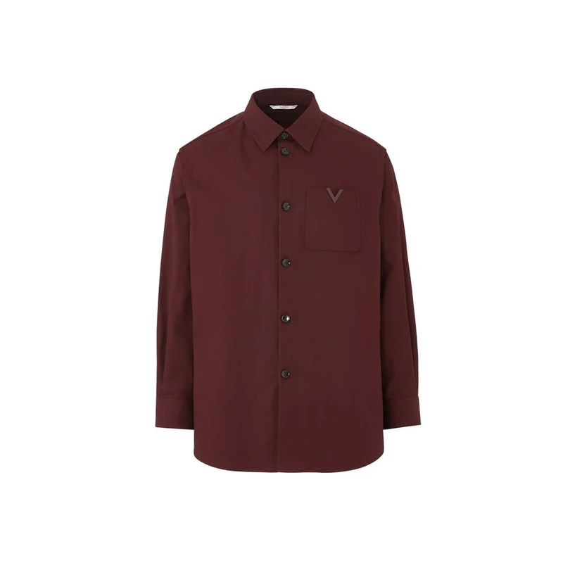 Valentino Garavani Red Cotton Full-Length Jacket IT46 | S