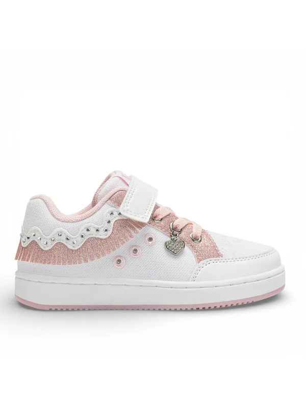 LELLI KELLY Frangetta Mix Sneaker Con Strappo Bambina - LKAL8056A00 Bianco 32