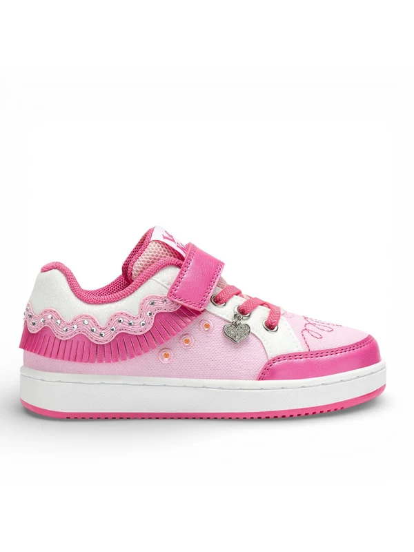 LELLI KELLY Frangetta Mix Sneaker Con Strappo Bambina - LKAL8056A00 Fuxia 28
