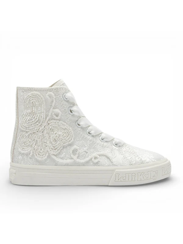 LELLI KELLY Jadis Sneaker Alta Bambina - LKED5412B00 Bianco 30