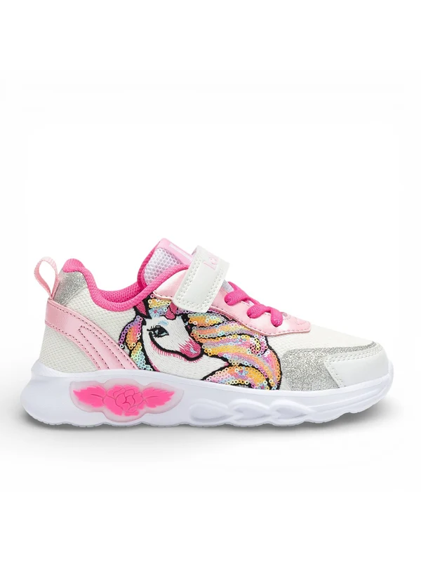 LELLI KELLY Maggie Sneaker Con Strappo Bambina - LKAL4746A00 Bianco/Rosa 26
