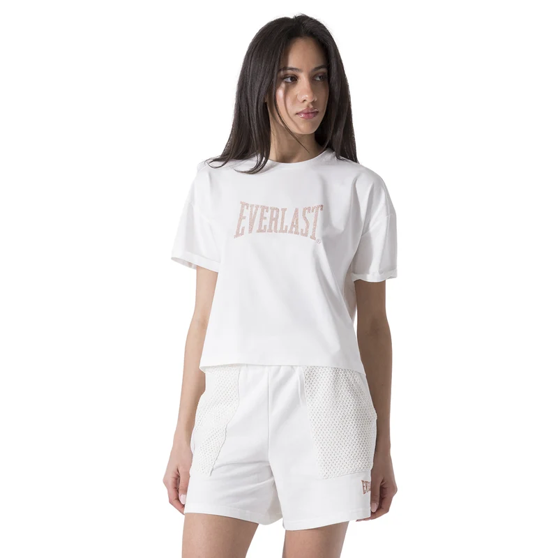 T-Shirt Donna Everlast Modal Bianco XL