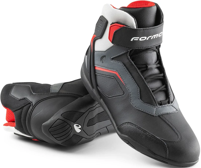 FORMA STINGER EVO FLOW BOTAS DE MOTO PRETO BRANCO CINZA 36